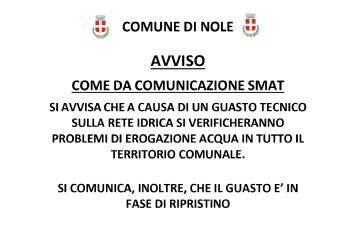 COMUNICAZIONE SMAT